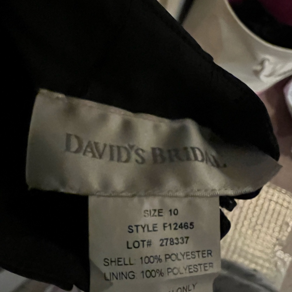 David's Bridal Black Dress